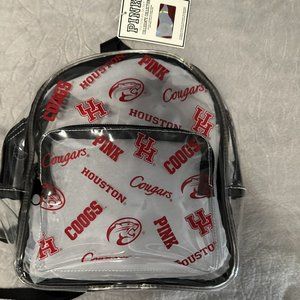 University of Houston-Victoria's Secret clear backpack purse